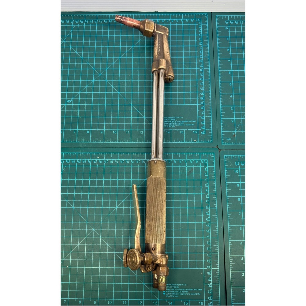 Harris Calorific Model 62-3 Cutting Torch Oxy-Acetylene Brass Made in USA 18in